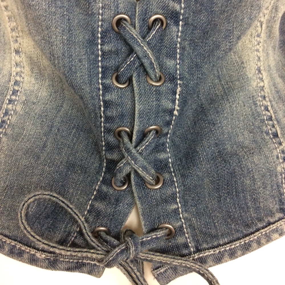 Harley Davidson Medium Denim Vest - Picture 7 of 16